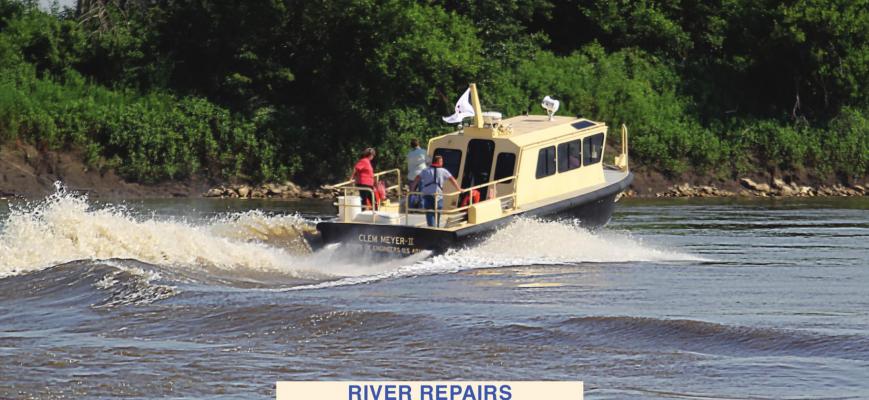 THE CLEM MILLER II takes off from Lexington to tour river repair work. J.C. VENTIMIGLIA | Staff