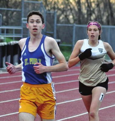 JAYCE BREWER, seen here at the Mineral Water Classic, helps the Excelsior Springs girls take third at the Nick Sloop Invitational April 26 at Lawson. SHAWN RONEY | Staff