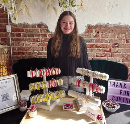 YOUNG BUSINESS OWNER Emma Schultz participates in Uptown Roots Salon’s first Young Entrepreneur Pop-Up Market event. UPTOWN ROOTS SALON | Submitted