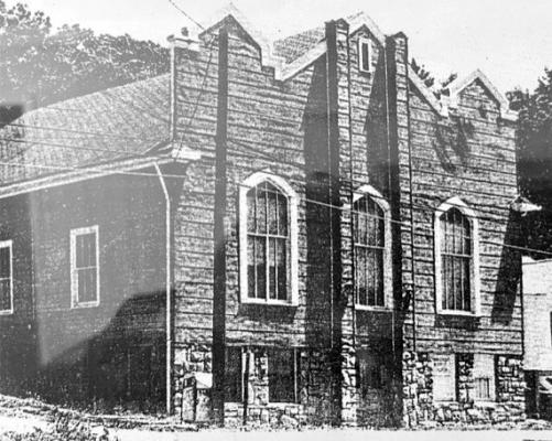 THE ORIGINAL MAIN STREET Baptist Church building. Previously, the congregation assembled at the Lincoln School. | Submitted