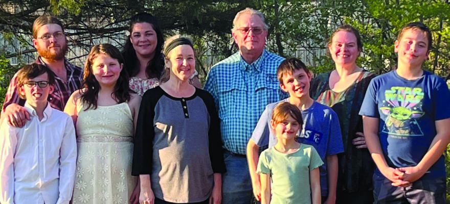 T.R. KENNEDY recently announced his retirement from the City of Excelsior Springs. He is shown here with his family. Submitted