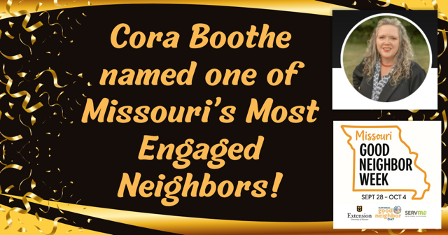 Cora Boothe: One of Missouri's Most Engaged Neighbors