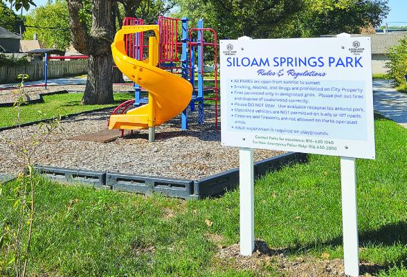 SILOAM SPRINGS PARK, located at 108 Temple Avenue, has officially opened. The park’s establishment is a testament to Earl McElwee’s vision and the enduring legacy he left for his children. MIRANDA JAMISON | Staff