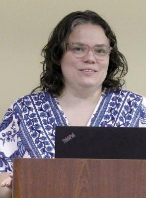 Monica Miller explains Northland Health Alliance wants to provide good nutrition for all Clay County residents. ELIZABETH BARNT | Staff
