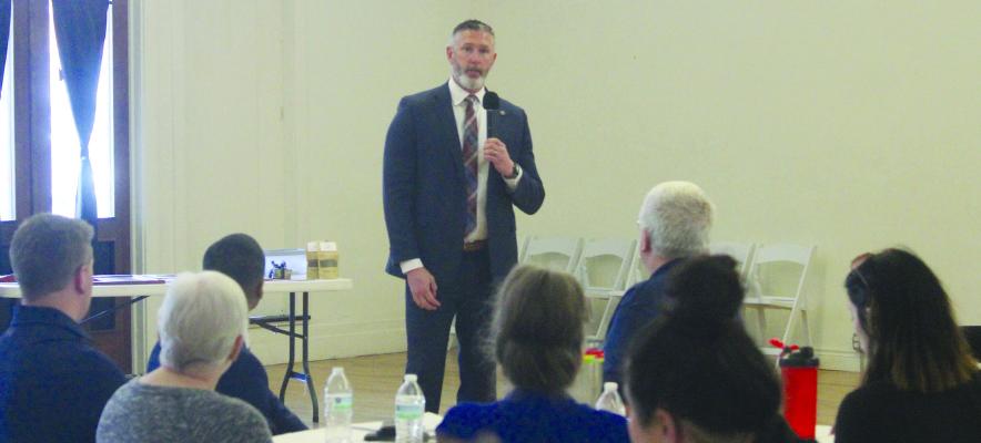 FBI SPECIAL AGENT Robert Gunderson provides information about active shooter situations. MIRANDA JAMISON | Staff