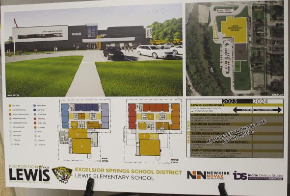 A RENDERING OF the proposed Lewis Elementary. MIRANDA JAMISON | Staff