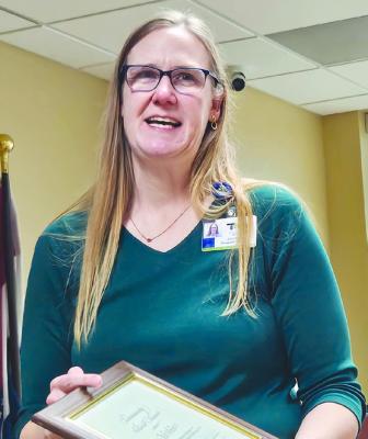 JULIA MEES receives a Business Women of Missouri award for her dedication to prevention. MIRANDA JAMISON | Staff