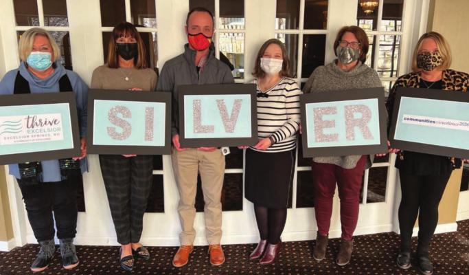 THE THRIVE EXCELSIOR Steering Team consists of, from left, Martha Buckman, Kristen DeHart, Dr. Travis Hux, Kim Halfhill, Molly McGovern and Sharon Powell.