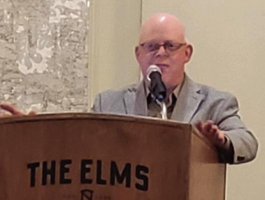MAYOR MARK SPOHN speaks at prayer breakfast. SHARON DONAT | Staff