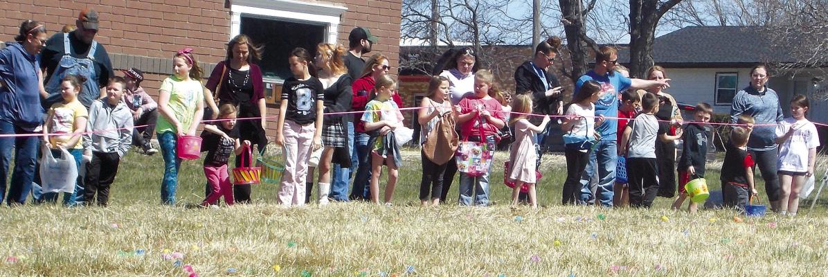 Excelsior Springs Wild Bunch hosted a 10,000 egg Easter Egg Hunt for children in the area. The free event was held for children ages 11 and younger. The Easter Bunny also stopped by and posed for photographs with children attending the event. See page 12 for photos. ELIZABETH BARNT | Staff