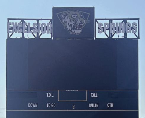 THANKS TO the school district, Excelsior Springs offers many excellent athletic facilities, including Tiger Stadium with its state-of-the-art scoreboard. DUSTIN DANNER | Staff