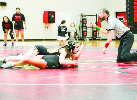 ES girls grapplers edge Marshall in thriller