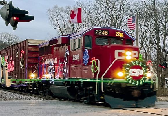 CANADIAN PACIFIC Holiday Train chugged its way through Excelsior Springs this past Sunday. ROBBIE FARABEE | Submitted