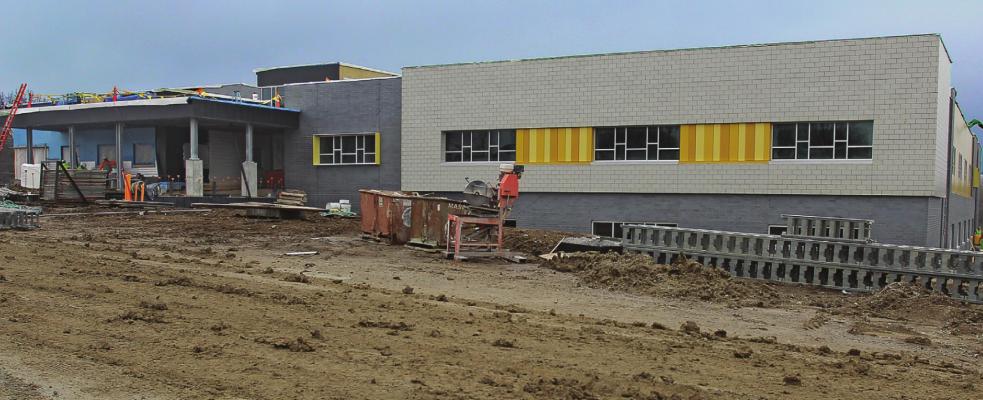 ON MONDAY, work continues at Cornerstone Elementary, where walls are up and progress is being made inside. J.C. VENTIMIGLIA | Staff