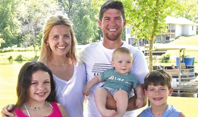 NEW TIGERETTE co-coach Kayla Ganzer with husband Zac and three of their five children: Elsie, Quinn and Ben. KAYLA GANZER | Submitted