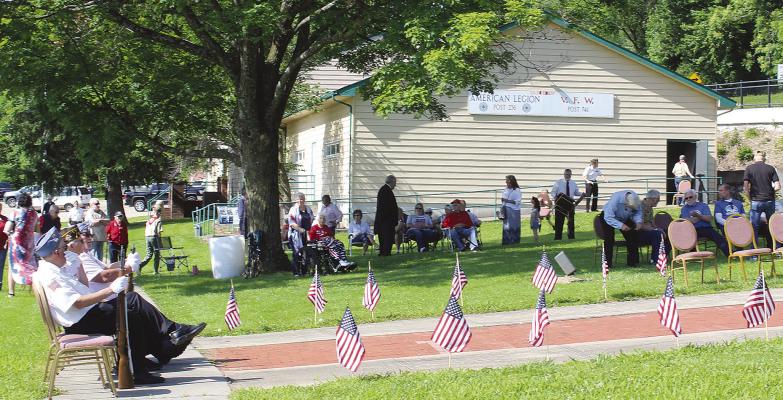 MIRANDA JAMISON | Staff THE CLOSE-KNIT COMMUNITY of Excelsior Springs comes together at the American Legion Veterans of Foreign Wars to pay tribute to the brave individuals who served their country and made the ultimate sacrifice.