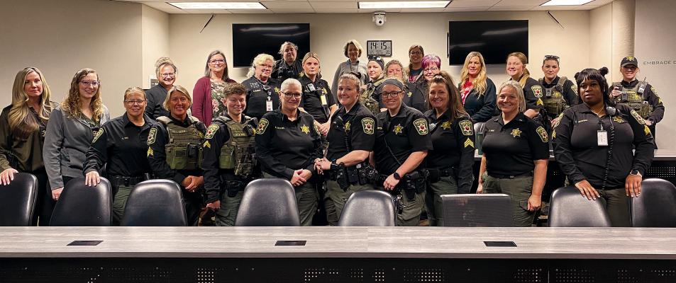 PICTURED ARE MANY of the current Clay County Sheriff’s Office female deputies and detectives. CLAY COUNTY SHERIFF DEPARTMENT | Submitted