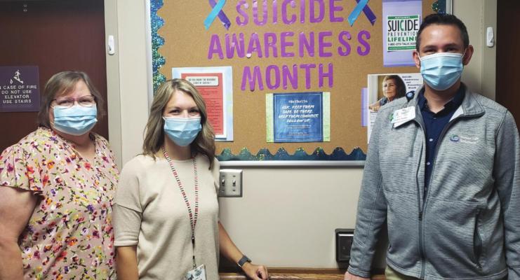 WORKING for prevention, from left, are office patient coordinator Marti Daily, RN; program Director Lindsey Hash; and program therapist, Ethan Kent.