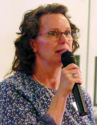 LAURA MIZE speaks on behalf of universal design. ELIZABETH BARNT | Staff