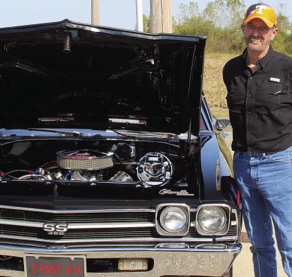 TRACY RAKE goes for a win with his 1969 Chevrolet Chevelle Super Sport.