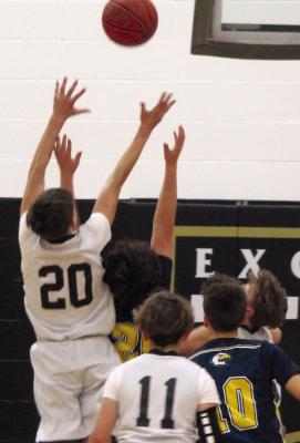 Middle School Tigers go for a rebound against Heritage Middle School Eagles.