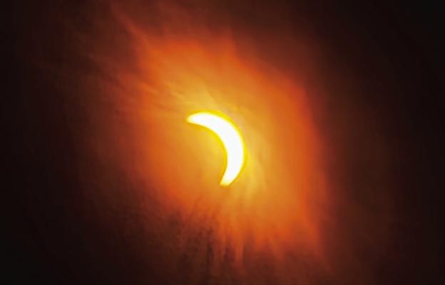 THE SOLAR ECLIPSE, captured at Shamrock Hills Winery and Vineyard. MIRANDA JAMISON | Staff