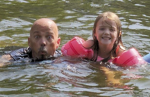 AURORA, ENJOYS THE Lake of the Ozarks and makes memories with her Papa, Rob Jamison. MIRANDA JAMISON | Staff