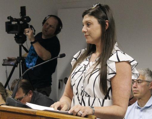 DOWNTOWN EXCELSIOR PARTNERSHIP Executive Director Lyndsey Baxter discusses retail sales, event impact and future initiatives while presenting the organization’s annual report to the city council members. MIRANDA JAMISON | Staff