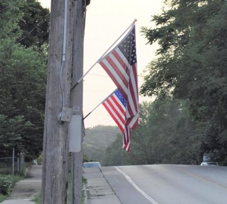 Flags flying 