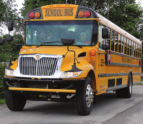 SERVING RICHMOND School District, this bus drives along East South Street between the high school and the junior high school last week. J.C. VENTIMIGLIA | Staff