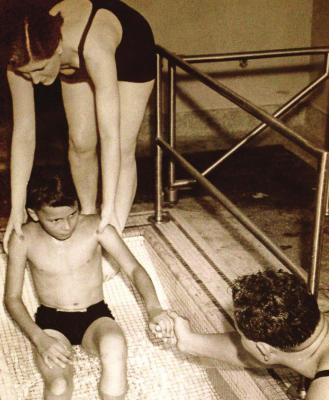 THE HALL OF WATERS served to address various medical needs, including offering a pool to benefit polio victims.