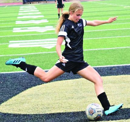 SENIOR ABBY RASH, Excelsior Springs’ leading scorer last season in varsity girls soccer, returns for her final high school season. DUSTIN DANNER | Staff