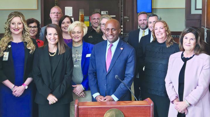 CLAY COUNTY LEADERS gather to discuss the success of Domestic Violence Court. MIRANDA JAMISON | Staff
