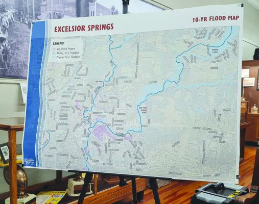 Watershed study shows 10-year flood map