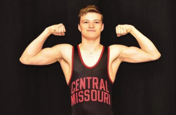 LANDEN DAVIS flexes his muscles in a UCM uniform. SATTERLEE DAVIS | Submitted
