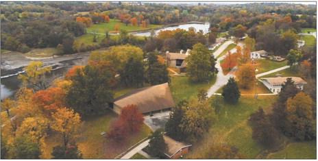 LAKE DONIPHAN displays its camping and retreat lodges that crest around the lakeside in an aerial view. RANDALL PRATT | Submitted