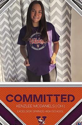 EXCELSIOR SPRINGS alumni Kenzlee McDaniels commits to Missouri Valley College. Submitted