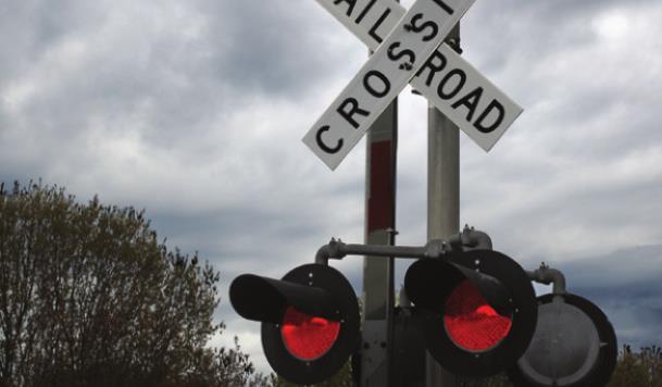 TRAINS have the right of way.