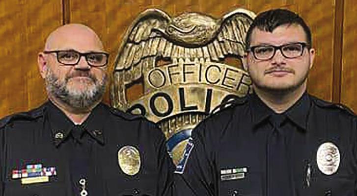 KOL KENNEDY (right) followed in his father Brian’s footsteps and became a police officer. MIRANDA JAMISON | Staff