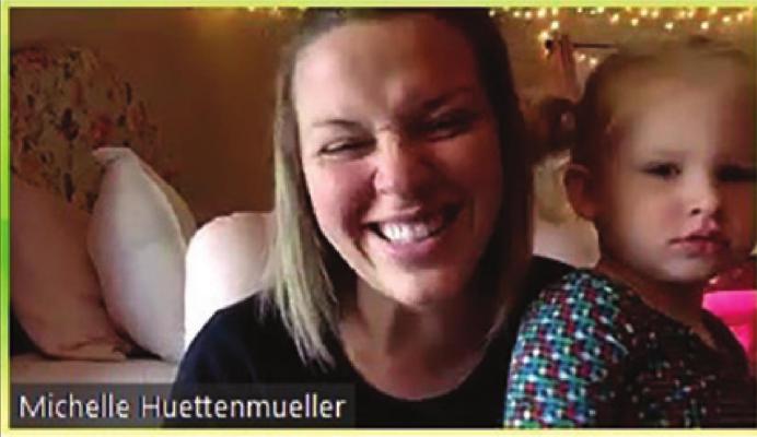 HONOREE Michelle Huettenmueller and her daughter, Eleanor