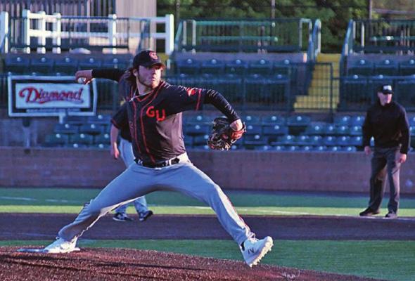 EXCELSIOR SPRINGS High School graduate Jaxen Gibson delivers for Greenville (Illinois) University. SUSIE GIBSON | Submitted photos