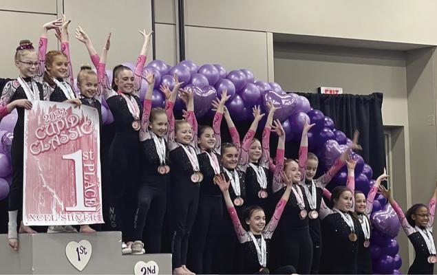 Northwest Gymnastics teams compete in Cupid Classic