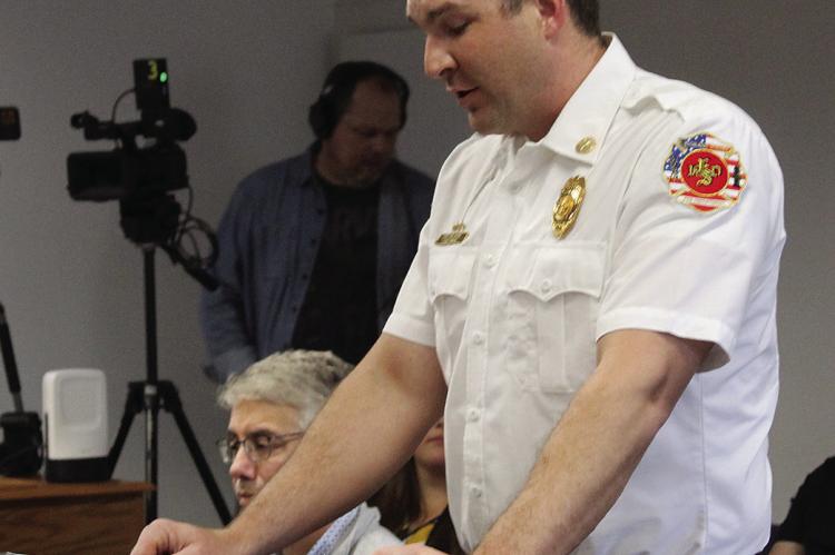 EXCELSIOR SPRINGS Fire Department Assistant Chief Zac St. John requests approval to purchase a new rescue pumper for the department.