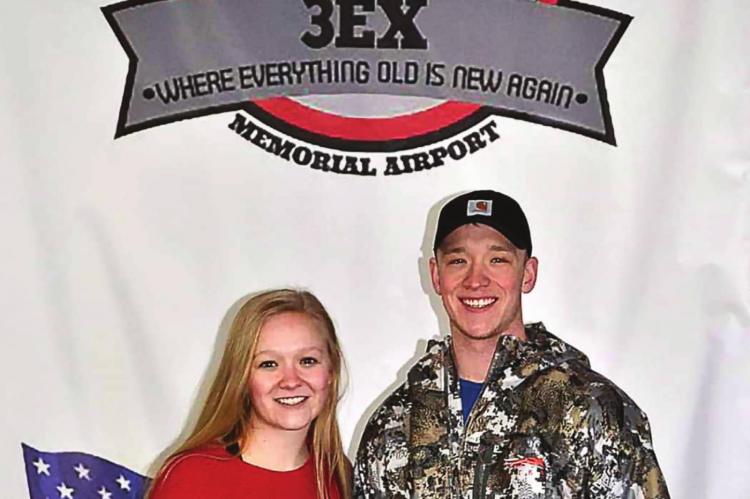 AMONG THE NEW PILOTS who graduate from training at the Excelsior Springs Memorial Airport are area residents Molli and Morgan Atkinson.