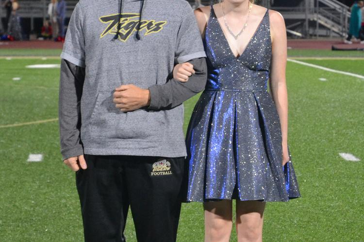 Freshman candidate Chloe Albertson with her father, Coach Jonah Albertson. (Photo by Jae Juarez)