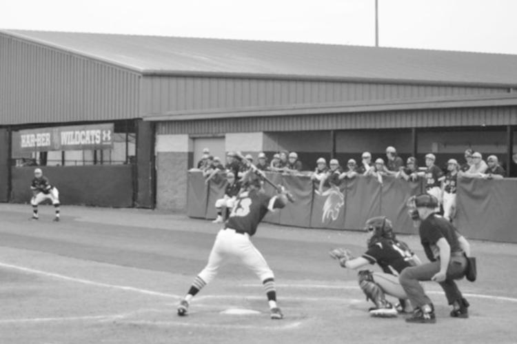 Behind the plate