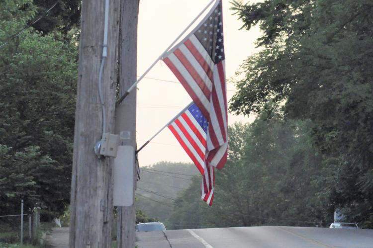 Flags flying 