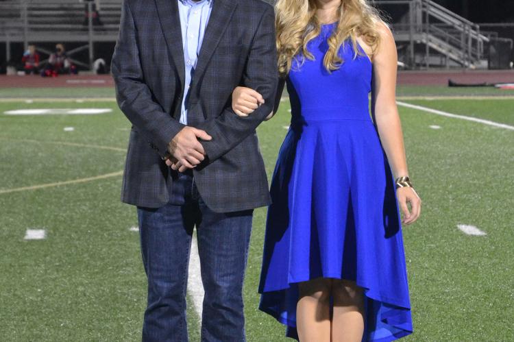 Junior Princess candidate Bella Selby with her father, Darin Selby. (Photo by Jae Juarez)