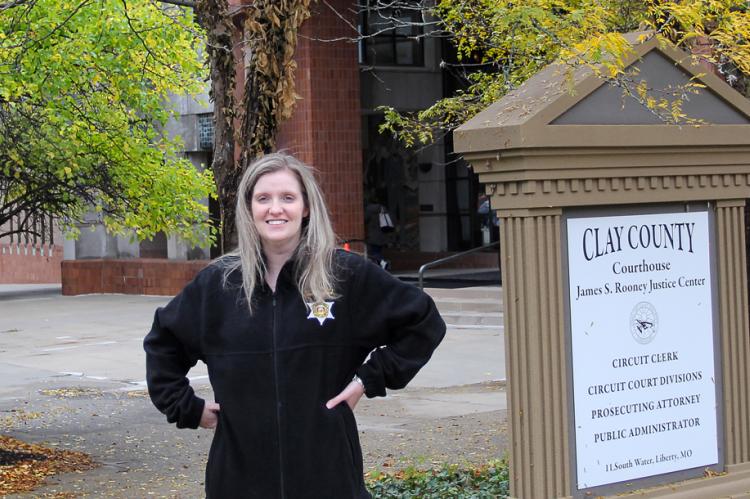 ACROSS from the Bill Brandom Law Enforcement Center in Liberty, sheriff’s spokeswoman Sarah Boyd on Friday says there is a critical need to pass the law enforcement tax renewal question, Proposition 1, that goes before voters Tuesday. The center is part of the James S. Rooney Justice Center complex.
