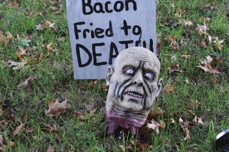 COOKS in restaurants throughout the area should be careful, lest they go the way of this pour soul, Chris B. Bacon, who fried to death.